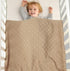 LAWKUL Baby Blankets Knit Cable Babe Blanket Soft Airy Newborn Infant Receiving Swaddling Beige Neutral Crib Stroller 40"x30" by LAWKUL