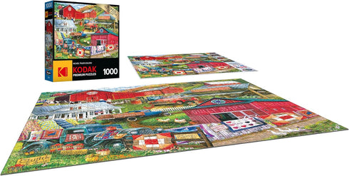 RoseArt Kodak Premium Country Compilation, 1000 Piece Jigsaw Puzzle for Adults