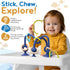 6-12 JoySprout Jumble Jangle Baby Teething Toys Suction Cup High Chair Toys for Babies Months | BPA-Free Baby Suction