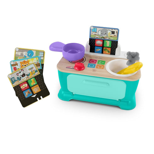Baby Einstein + Hape Magic Touch Kitchen Pretend to Cook Toy with Real Sounds and Music, Ages 9 Months+