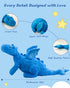 5Lbs 35.4", Weighted Stuffed Animal Heavy Soft Dragon Plush Toy, Pink Weighted Dragon Stuffed Animal for Kids