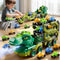 PEADUCK Toddler Car Truck Toys for Kids Ages 3-5, 10-in-1 Dinosaur Carrier Truck