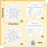 Commandments 24 Sets 10 Commandments COcnny Ten Coloring Craft - Color Your Own Religious Art Wheel Kit for Kids, DIY