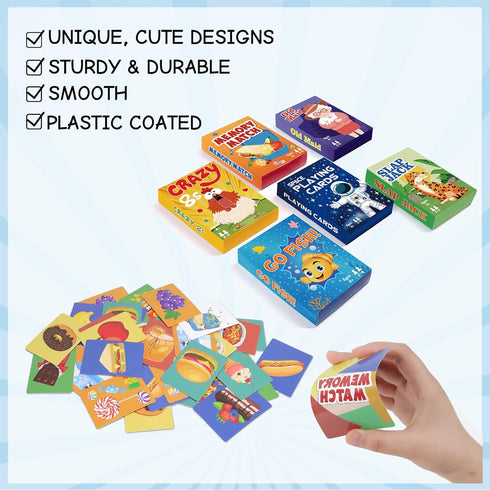 Games,6 8s,Memory Card Decks,Go Fish,Old Maid,Crazy Match,Slap Jack,Space Playing Cards,Fun Game Cards for Kids