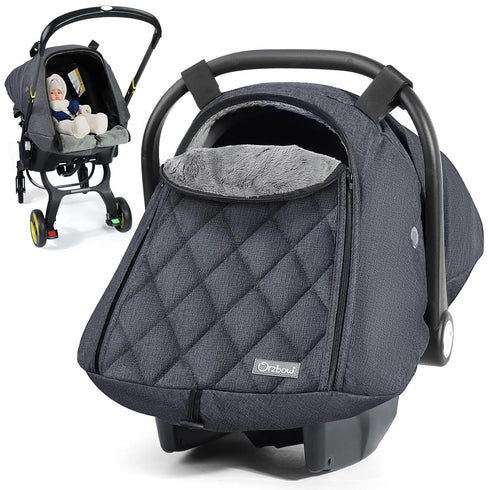 Orzbow Winter Carseat Cover for Baby, Infant Car Seat Cover Compatible with