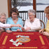 2F22E Mahjong Mat with Rules Card, Noise Reduction Non-Slip Mahjong Mat for Table Board Games Table Mat, Card Games