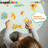 PicassoTiles 8pc Magnet Building Blocks, Safari Animal Magnetized Action Figures, Educational Learning Toyset for Ages