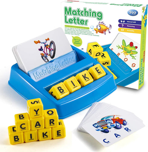 Learning Games for Kids Ages 3-8 - Matching Letter Game Educational Toys for Boys Girls Alphabet Puzzle Gifts