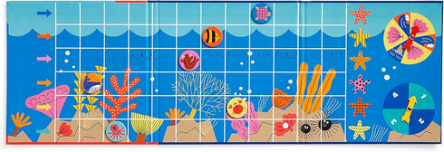 Mudpuppy Let’s Take A Swim – Magnetic Racing Game with Travel Friendly Tri-Fold Board for Children Ages 4-10, 2-6 Players