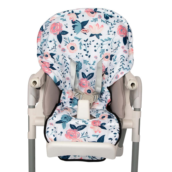 Nuby High Chair Cover Protecting from Spills and Crumbs, Water Resistant, Floral