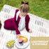 JumpOff Jo - Large Baby Splat Mat for Under High Chair, Booster Seat, Tabletop, Food Catcher - Protect Floor and Carpet