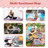 3pcs 3L-ZM18A ALVABABY Cloth Diaper Wet Dry Bags Waterproof Reusable with Two Zippered Pockets Travel Beach Pool
