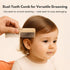 Set 7-Pack Set Baby Hair Brush & Comb for Newborns - Gentle Goat-Hair & Bamboo Bristle Hairbrushes with Easy Grip