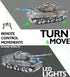 Mozlly Army RC Toy with Lights & Battle Sounds - Remote Control Tank with Rotating Turret, Realistic Military Tank