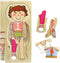 Kidzlane Girl Wooden My Body Puzzle - 29 Piece Girls Anatomy Puzzle for Kids Ages 3 Plus
