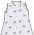 Amazing Baby Cotton Muslin Sleeping Sack, Wearable Blanket with 2-way Zipper, Zebras, Black, Medium (6-12 Month)