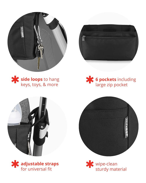 Skip Hop Ultra Universal Stroller Organizer - Black