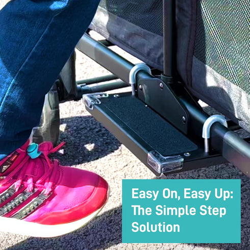 W4 Tributary Brands- Step Attachment Compatible with Wonderfold Wagon - Newly Improved Side Step Design for Wonderfold