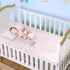 SyXIOP 28" 52" Pink Cooling Baby Crib Mattress Cover x Ultra Soft Crib Padding for Sides for Baby&Toddler