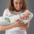 2Pcs Set 31.5 31.5 Zainpe Muslin Baby Hooded Towel Dinosaurs Pattern Soft Cotton Absorbent Bath Towel Blanket