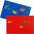 ZENFUN 4 Pack Baseplates Building Plates, 10'' x 15'' Classic Compatible with Major Brick Brands in Green Blue