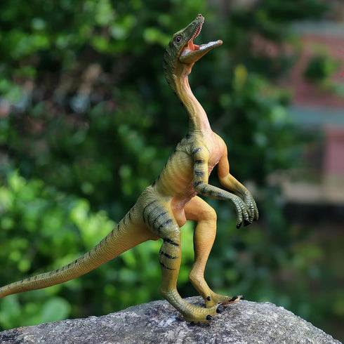 Gemini&Genius Compsognathus Dinosaur Toy for Kids, Realistic Action Figure with Moveable Jaw for Display or Cake