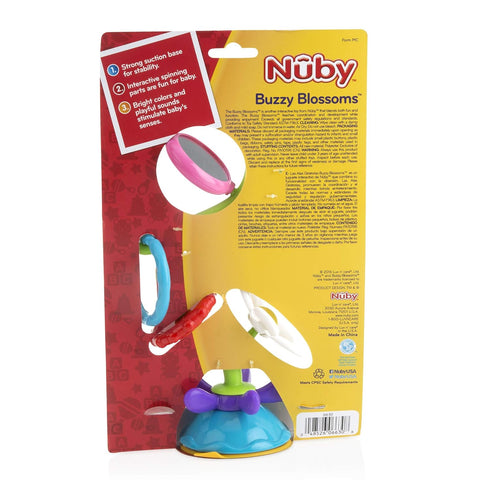 Nuby Buzzy Blossoms - Interactive High Chair Toy with Suction Base for Early Development