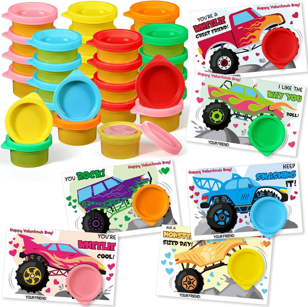 Seenelling 24 Sets Modeling Clay for Kid Mini Modelings Dough Bulk with Cards