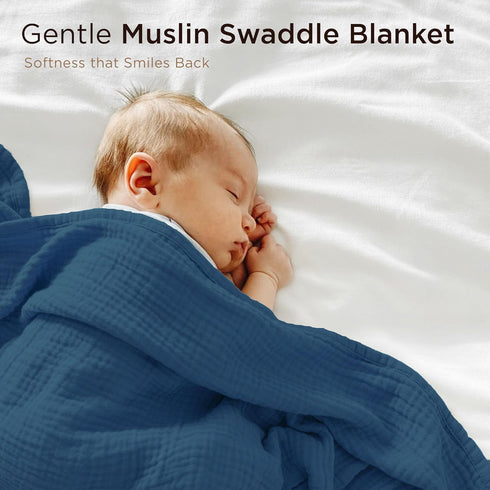 4 41 37| Threadmill Muslin Baby Blanket | Layer Swaddle Blankets for Newborns| Multi Use Muslin Blankets x Ultra-Soft