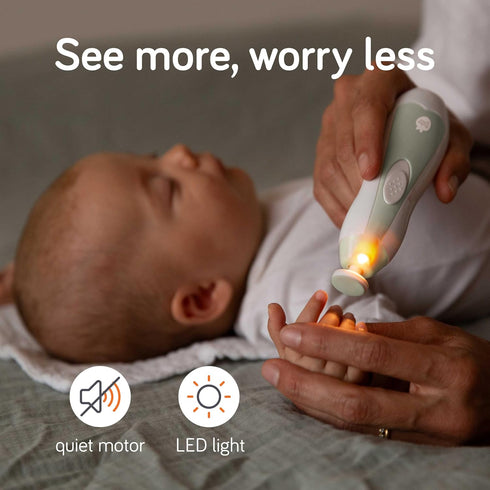 Trimmer 2 6 Cherish Baby Care LED Baby Nail Electric - Auto-Safety Stop Baby Nail Clippers, Bi-Directional Electric