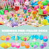 100 JOYIN Pcs Prefilled Easter Eggs with Toys Plus Stickers, Filled with Toys Party Favors for Kids Boys Girls Easter
