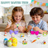 WuNian 12 Packs Sets 12 2 6+ Prefilled Easter Eggs with Bunny Building Blocks in Easter Basket Stuffers Building Toys