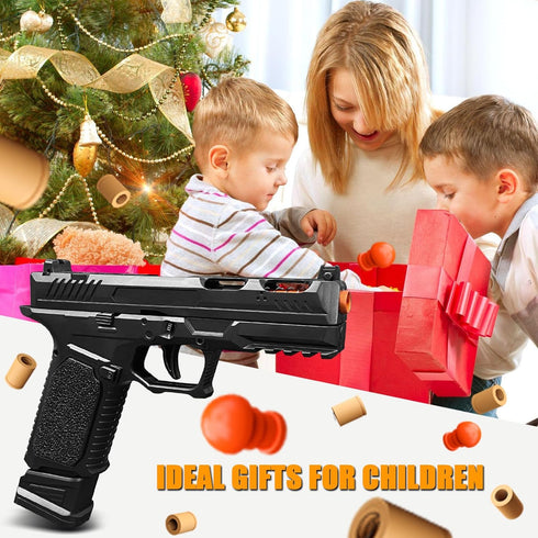 8+ Automatic Shell Ejecting Toy Gun Pistol, Soft Bullet Toy Gun for Boys, Education Model Realistic Toy Pistol Shooting