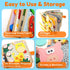 1-3, 1 Busy Book for Toddlers Felt Animals Busy Board for Year Old Montessori Toys, Peekaboo Quiet Book, Airplane