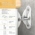 Furniture Anchors (6 Pack) for Baby Proofing, Anti Tip Furniture Straps, Securing 400 lbs, Metal White Earthquake Straps