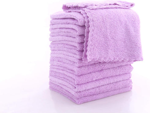 12 Pack 12x12 Inches, Baby Washcloths - Extra Absorbent and Soft Wash Clothes for Newborns, Infants and Toddlers