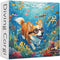 PICKFORU Dog Puzzles for Adults, 1000 Pieces and up, Ocean Puzzles, Funny Puppy Collection Corgi Sea Turtle Fish Decor