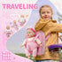 12 Inch Backpack Set 2 3 4 5 SMILESSKIDDO Soft Body Baby Doll for Toddlers with Take Along Dolls Carrier Accessories