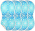 decor gift 4 Pack 22x11in Cotton Burp Cloth Soft and Absorbent? Winter Snowflake Blue Baby Rags for Unisex
