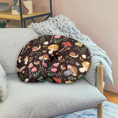 Psesaysky Cute Mushroom Baby Nursing Pillow Cover for Bottle Feeding, Stain Resistant Soft Breastfeeding Pillow