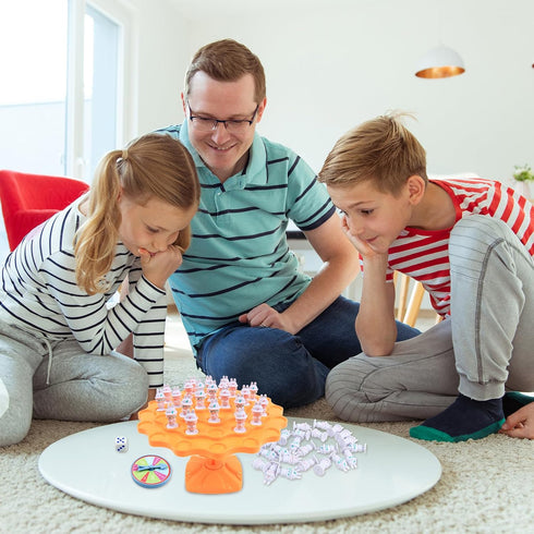 Rabbit Balance Game Toys, Two-Player Interactive Family Tabletop Puzzle Game, Montessori Toy Birthday Christmas Gifts