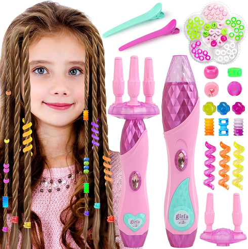 Yoloflix Hair Braiding Machine, Hair Salon Toys for Girls with Braider, Beads,