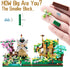 Four Seasons Flower House Botanical Collection, 4 Models Micro Mini Blocks Building Set for Kids and Adults