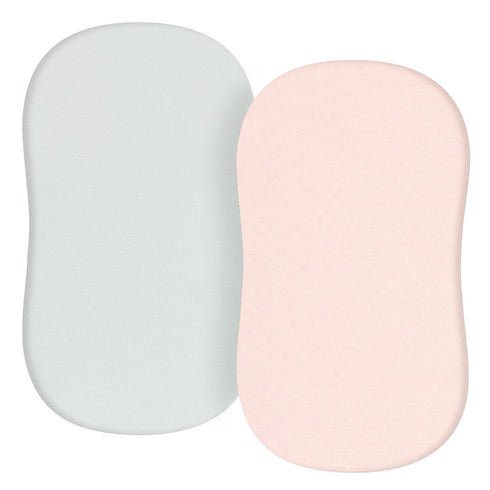 TILLYOU Baby Bassinet Sheets for Girls Boys 2 Pack Baby Sheets for