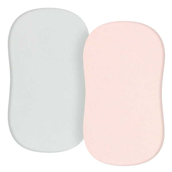 TILLYOU Baby Bassinet Sheets for Girls Boys 2 Pack Baby Sheets for