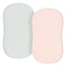 TILLYOU Baby Bassinet Sheets for Girls Boys 2 Pack Baby Sheets for