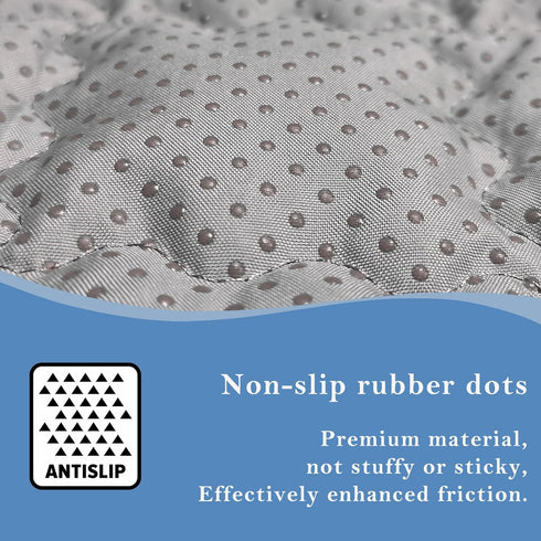 34.2x50 Grounding Mat Cotton Bed Pad Silver Fiber Quilted Grounded Play Mat in Earth Connected Cloud Bedding with Cord