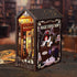 Set DIY Book Nook Kit, Miniature Dollhouse Bookshelf Insert with Light, Laser-Cut Wooden Craft for Adults, Perfect