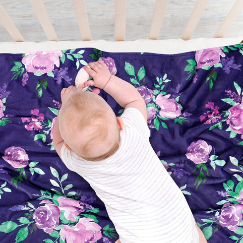 TANOFAR Minky Baby Blankets, Soft Toddler Blanket for Boys and Girls, Double Layer Crib Receiving Blanket, 30 x 40