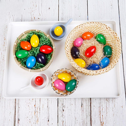 9 Set Washable Non-Toxic Egg Crayons for Toddlers - Color for Creative Play